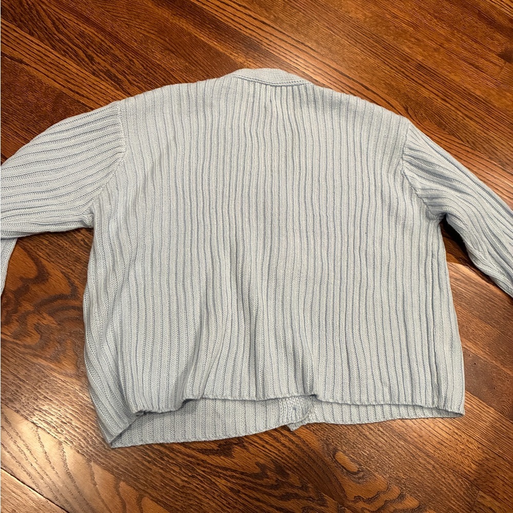 Princess Polly Victoria Blue Ribbed Cardigan - Picture 3 of 5